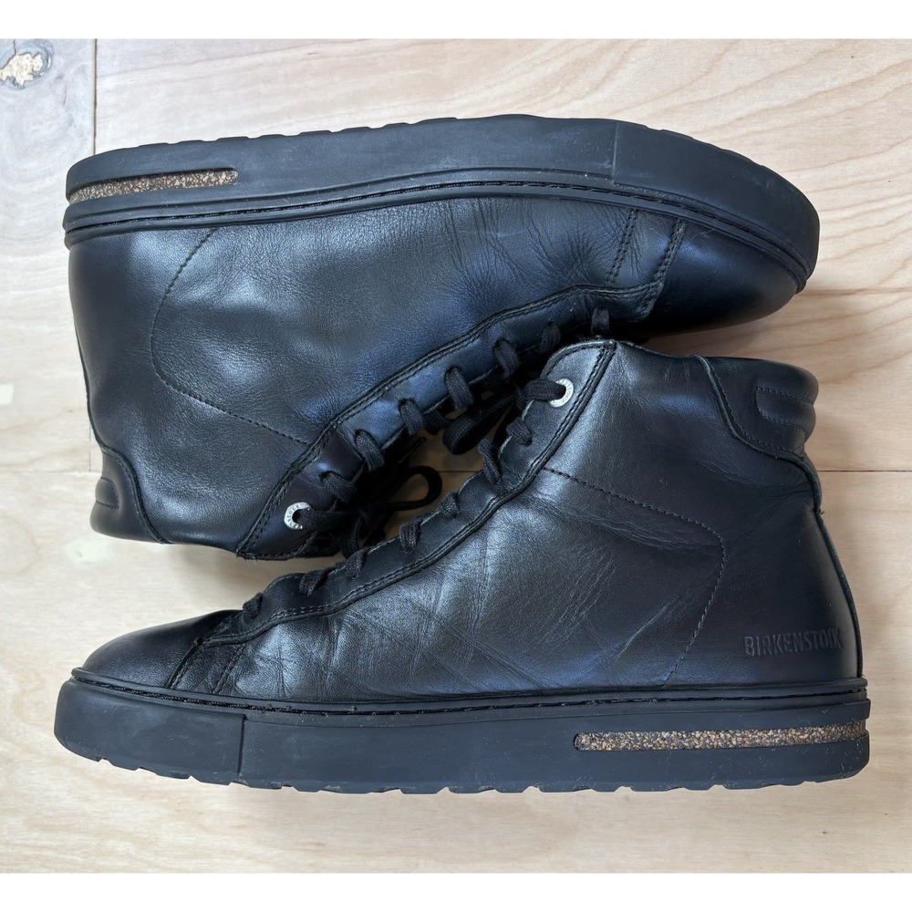 Birkenstock Bend Mid Black Leather High Top Sneakers Size 39 Women's US 8-8.5